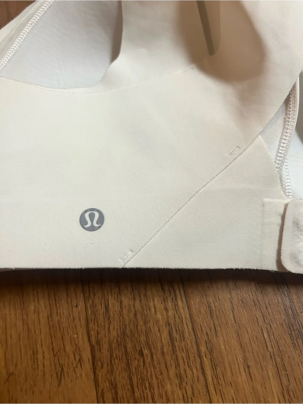 lululemon athletica Smooth Cross-Back Sports Bra in Light Taupe